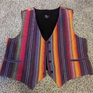 Vintage Hippie Boho vest, size M